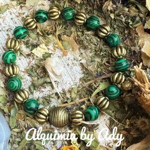 Alquimia Green Gemstone malachite bracelet